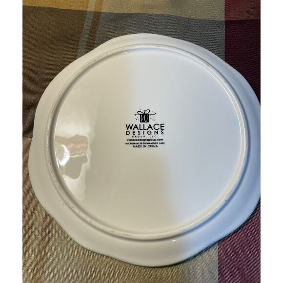 Halloween Ceramic Black & Orange Skeleton Hand Covered Serving Plate, Read All - Picture 8 of 10